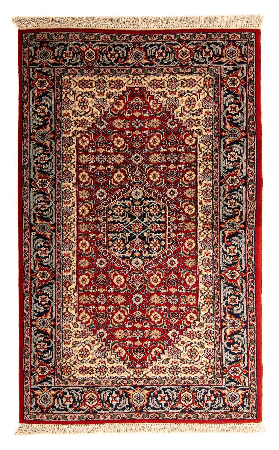 Alfombra oriental - Indus - 162 x 96 cm - rojo oscuro