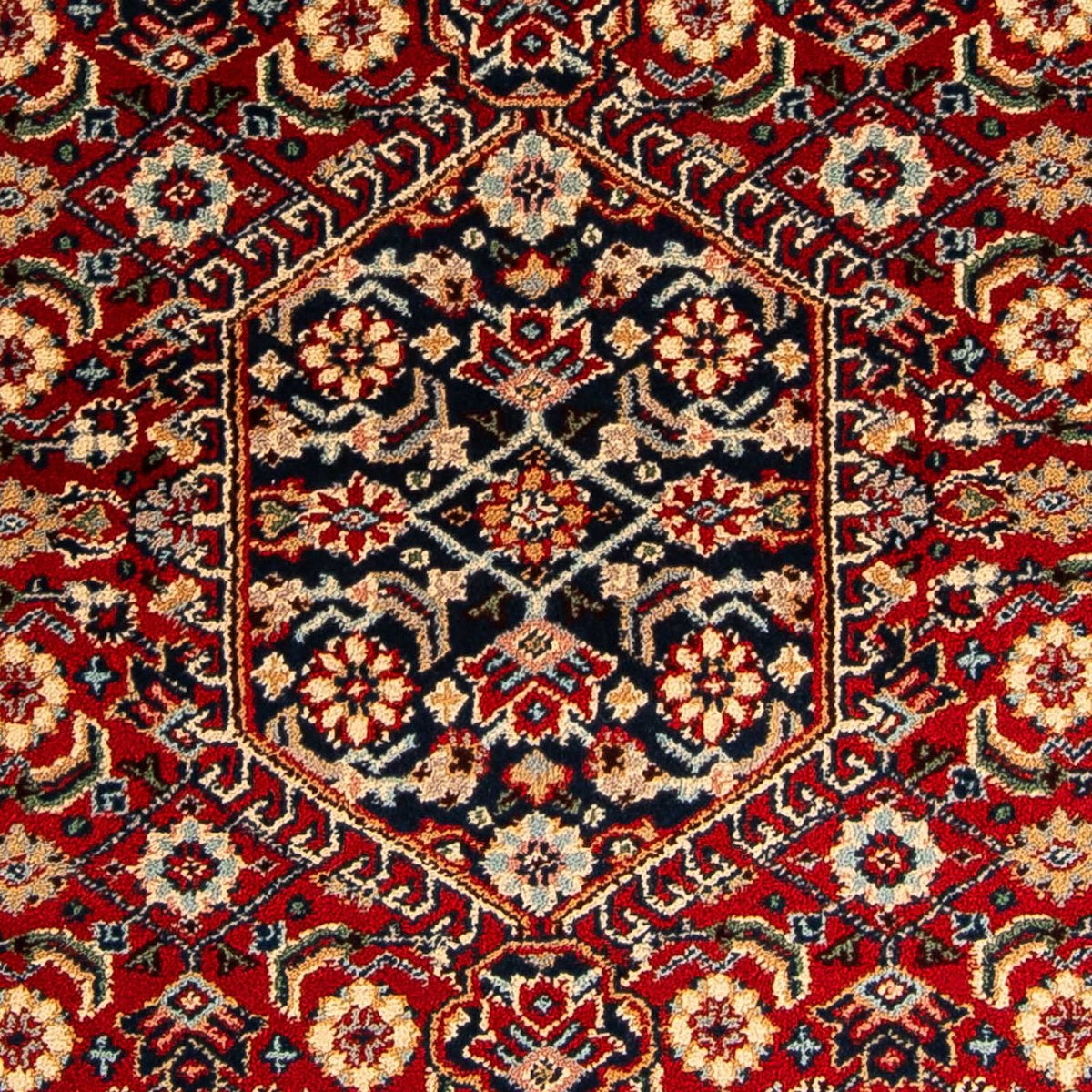 Alfombra oriental - Indus - 162 x 96 cm - rojo oscuro