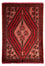 Alfombra persa - Nómada - 150 x 100 cm - rojo oscuro