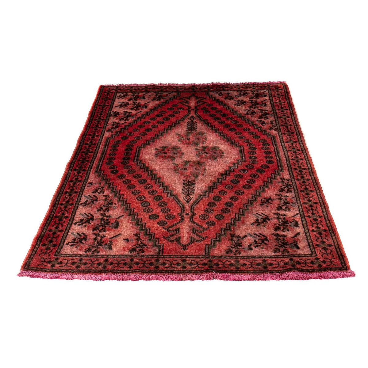 Alfombra persa - Nómada - 150 x 100 cm - rojo oscuro