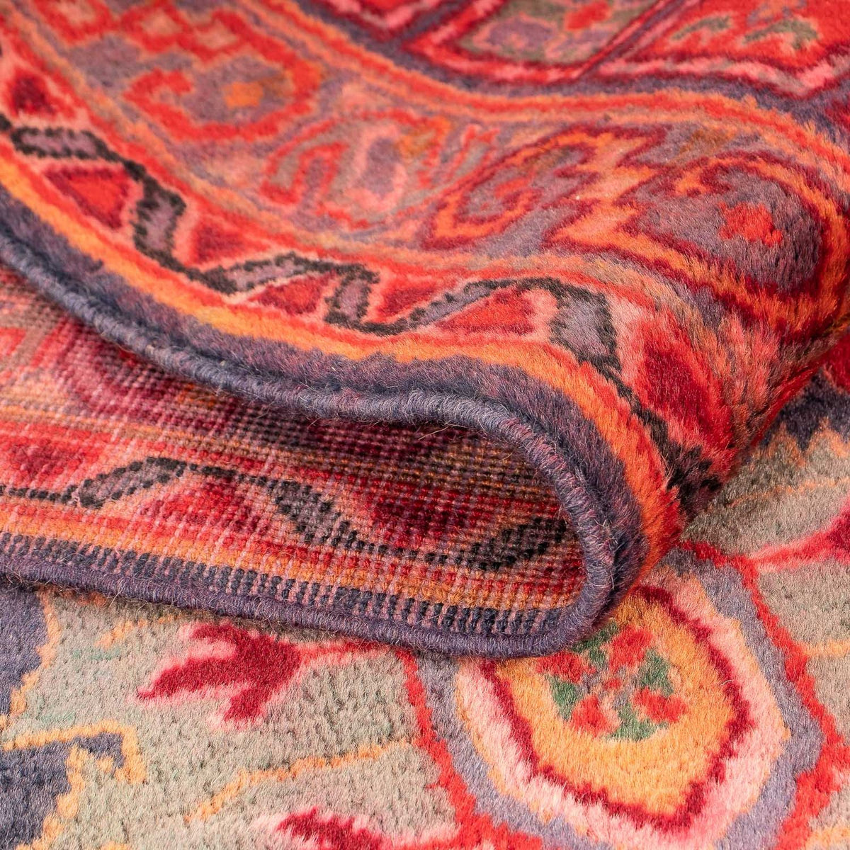 Alfombra Belutsch - 154 x 78 cm - rojo oscuro