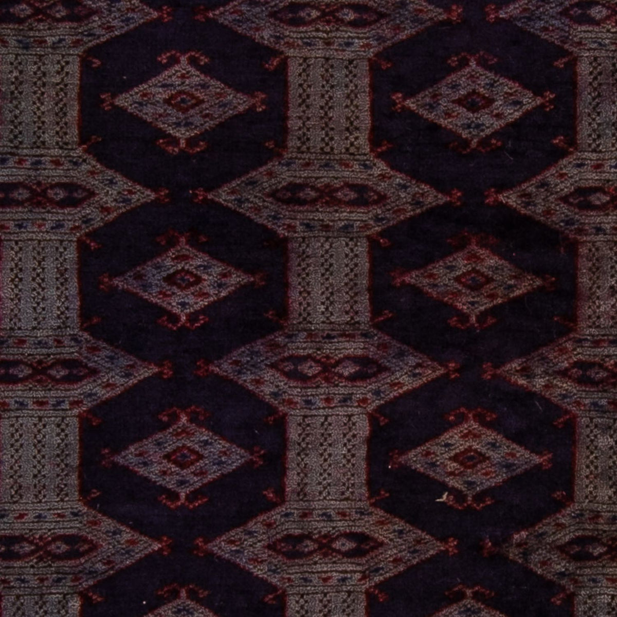 Alfombra Turkaman - 147 x 108 cm - marrón oscuro