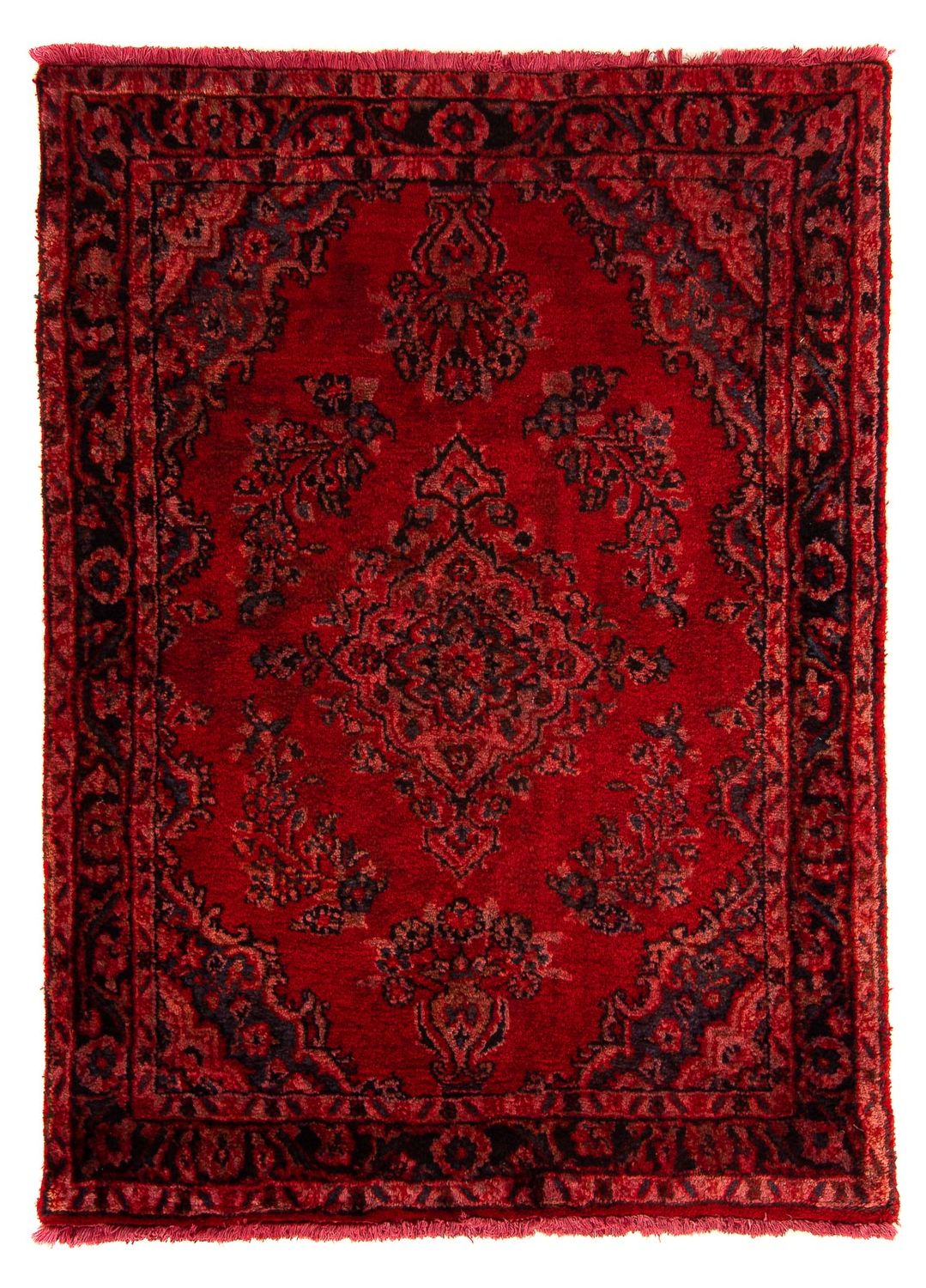 Alfombra persa - Clásica - 147 x 110 cm - rojo oscuro