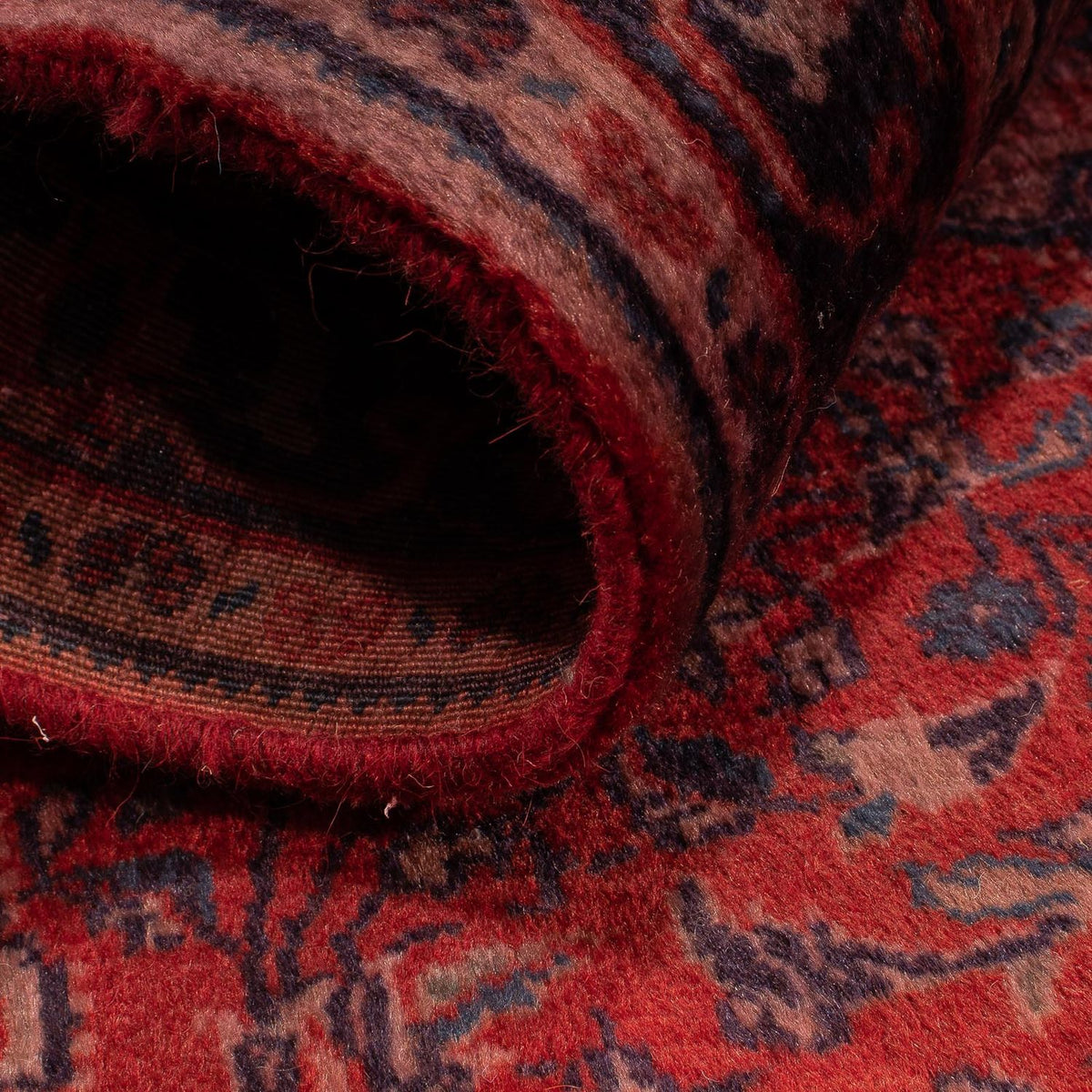 Alfombra persa - Nómada - 150 x 107 cm - rojo oscuro