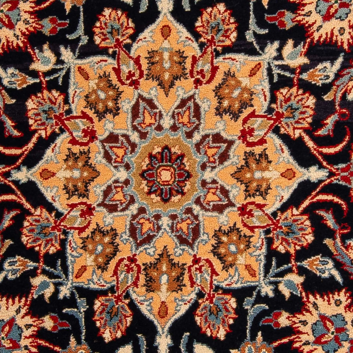 Alfombra de pasillo Alfombra Persa - Isfahan - Prima - 175 x 100 cm - azul oscuro