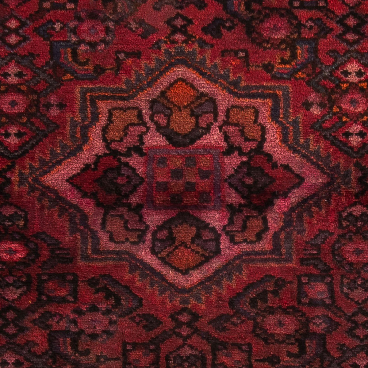 Alfombra persa - Nómada - 160 x 98 cm - rojo oscuro