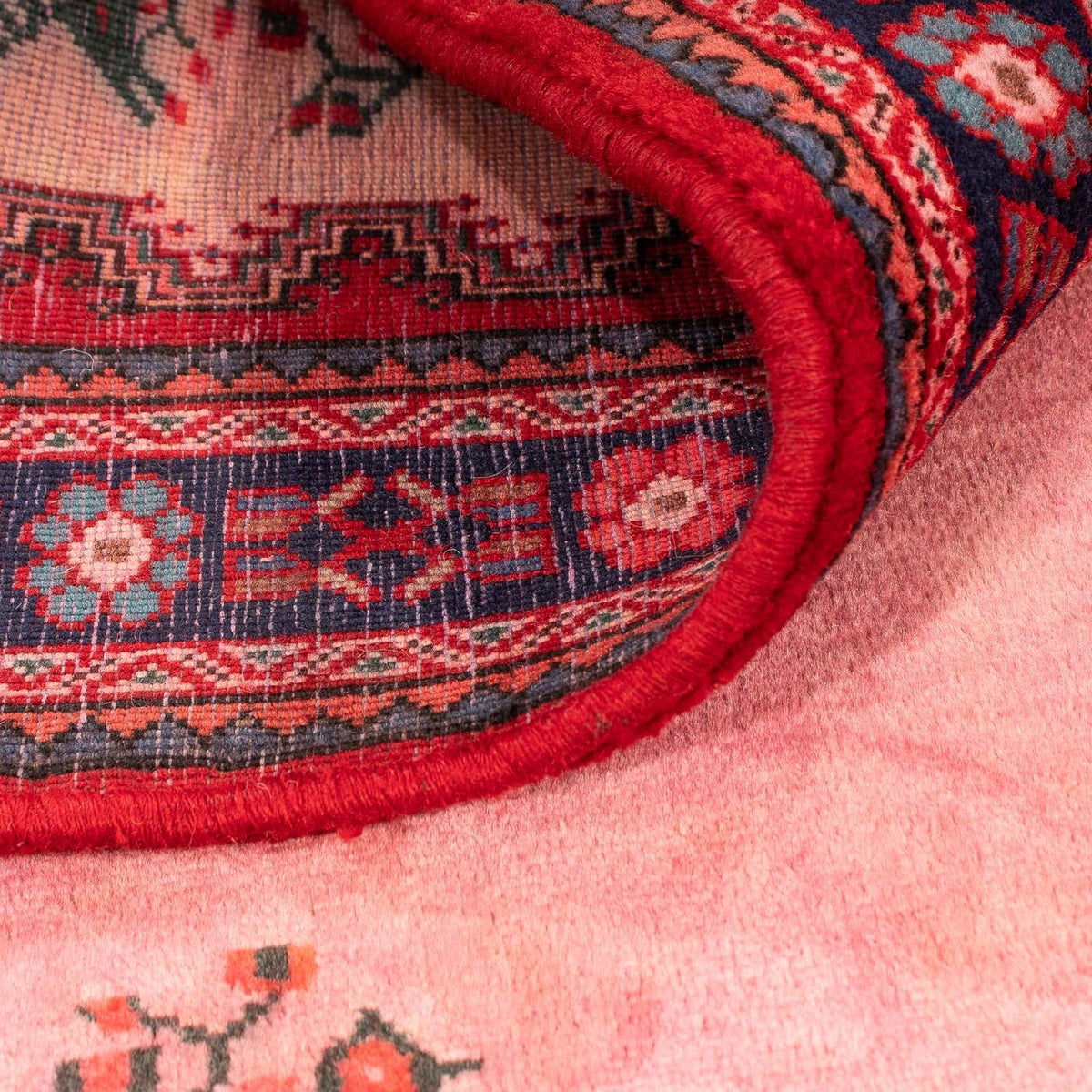 Alfombra persa - Nómada - 155 x 103 cm - rojo claro