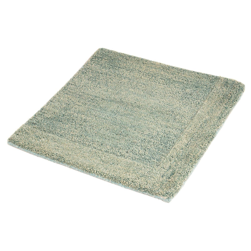 Alfombra de lana cuadrado  - 47 x 47 cm - verde
