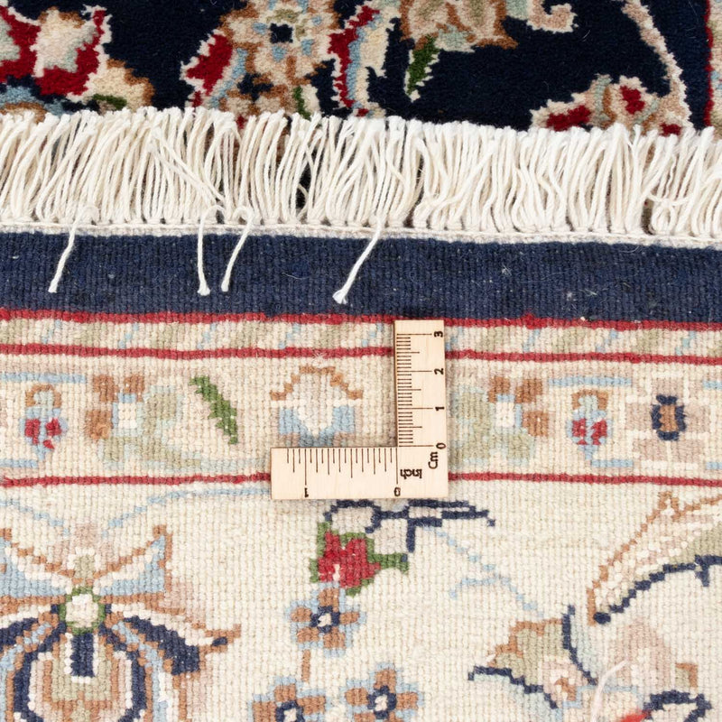 Alfombra oriental - Nain - Indus - 200 x 134 cm - azul oscuro