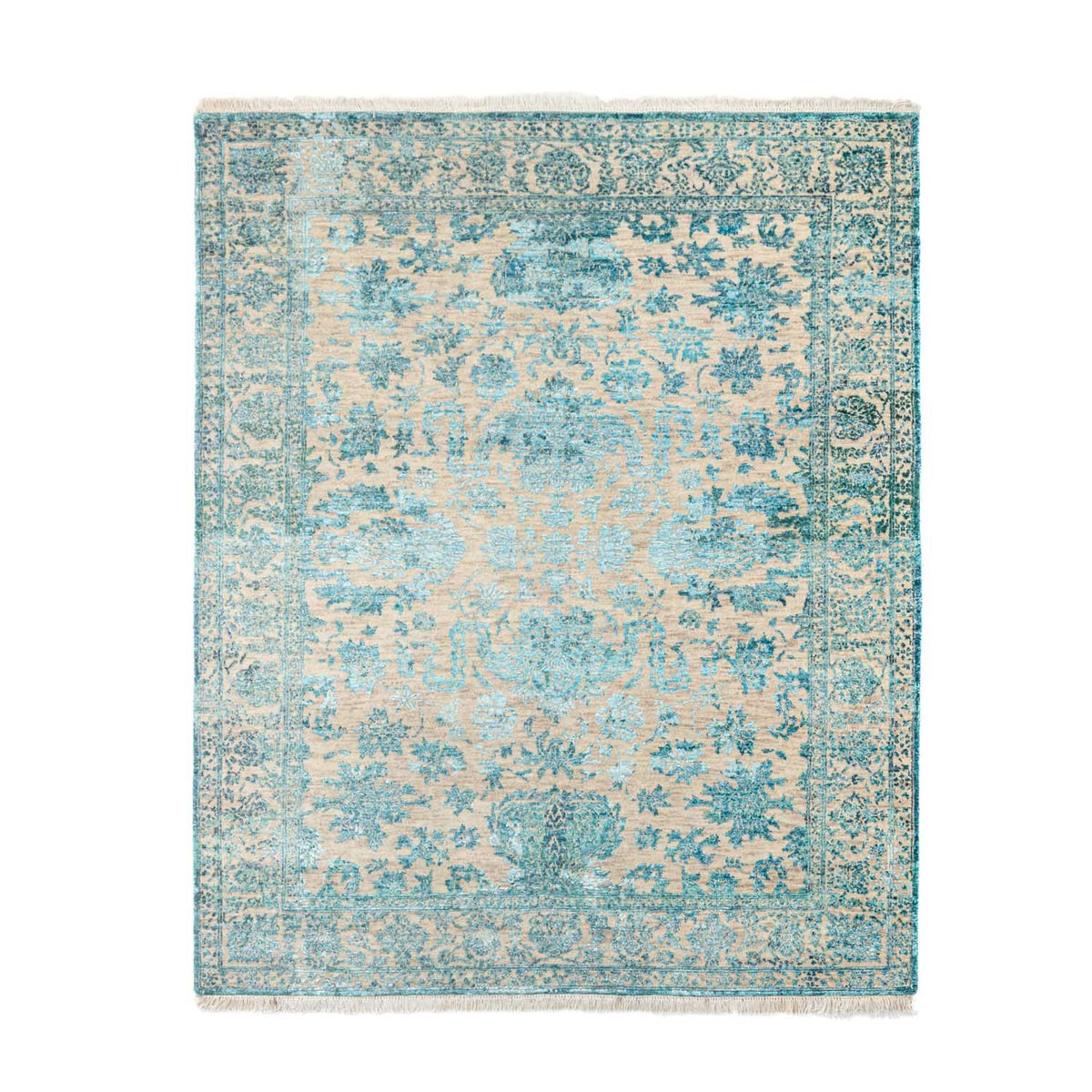 Alfombra de diseño - 188 x 136 cm - turquesa