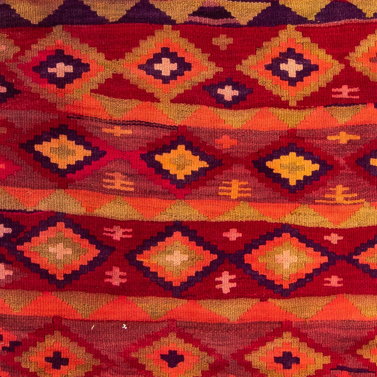 Alfombra de pasillo Alfombra Kelim - Antigua - 285 x 145 cm - multicolor