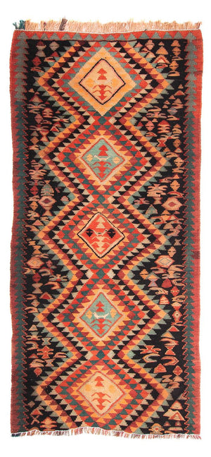 Alfombra Kelim - Antigua - 260 x 130 cm - multicolor