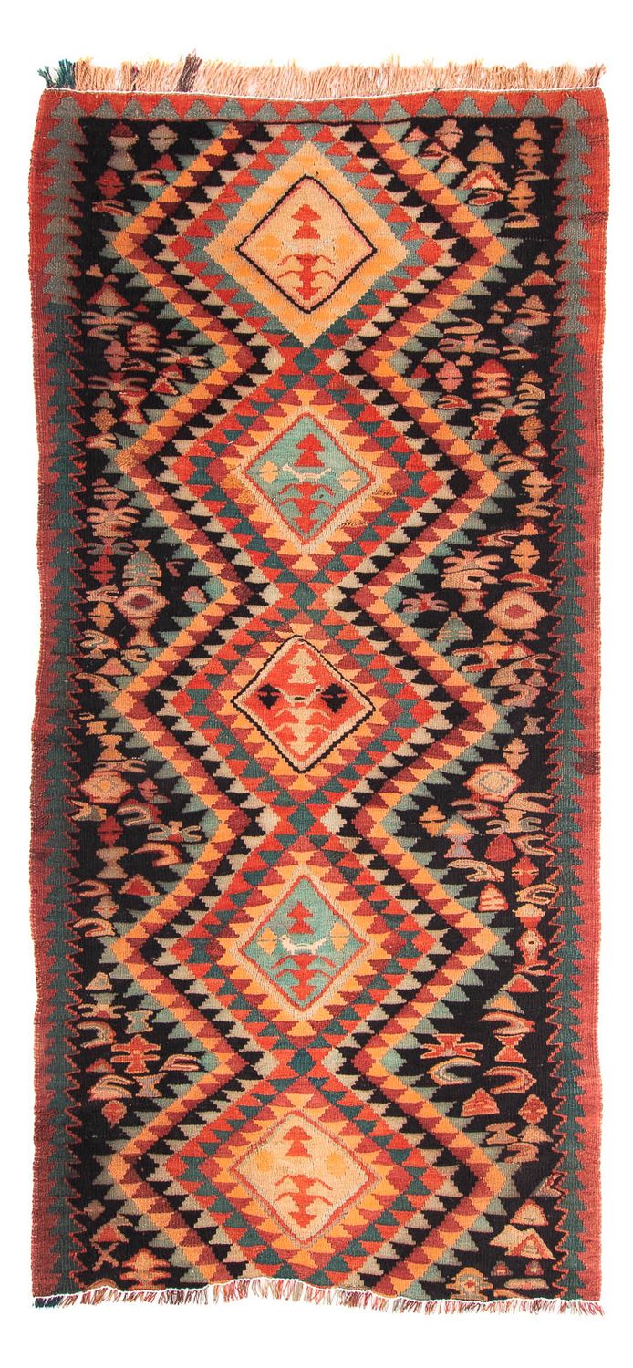 Alfombra Kelim - Antigua - 260 x 130 cm - multicolor