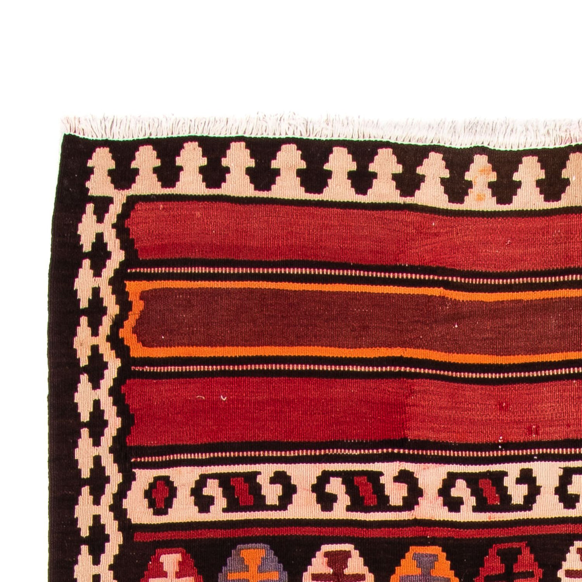 Alfombra de pasillo Alfombra Kelim - Antigua - 330 x 150 cm - multicolor