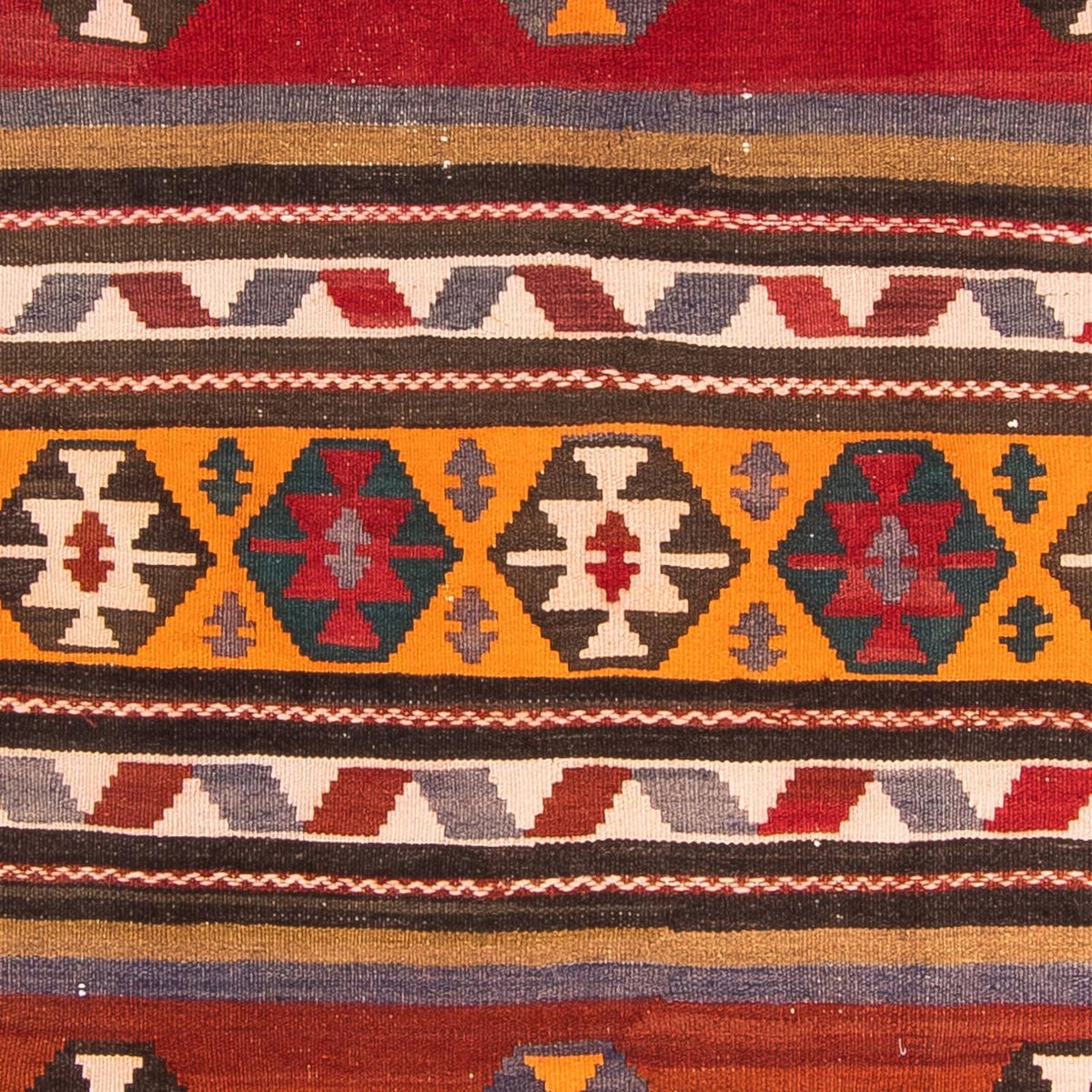 Alfombra de pasillo Alfombra Kelim - Antigua - 300 x 160 cm - multicolor