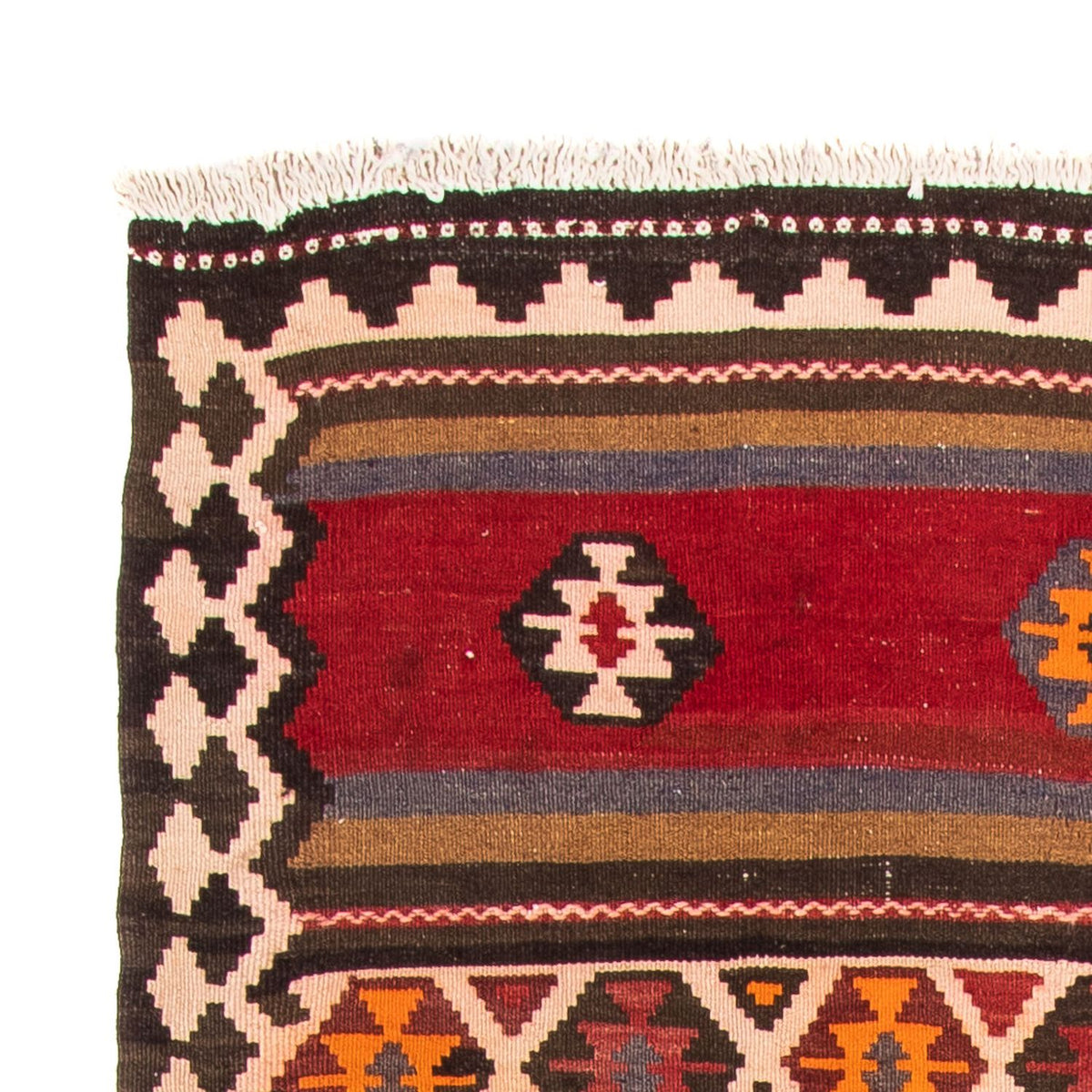 Alfombra de pasillo Alfombra Kelim - Antigua - 300 x 160 cm - multicolor