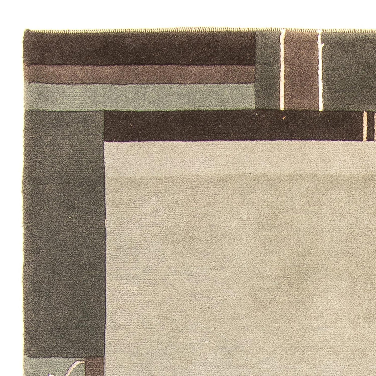 Alfombra de Nepal - 201 x 143 cm - gris