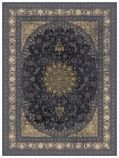 Alfombra tejida oriental Golden Glam