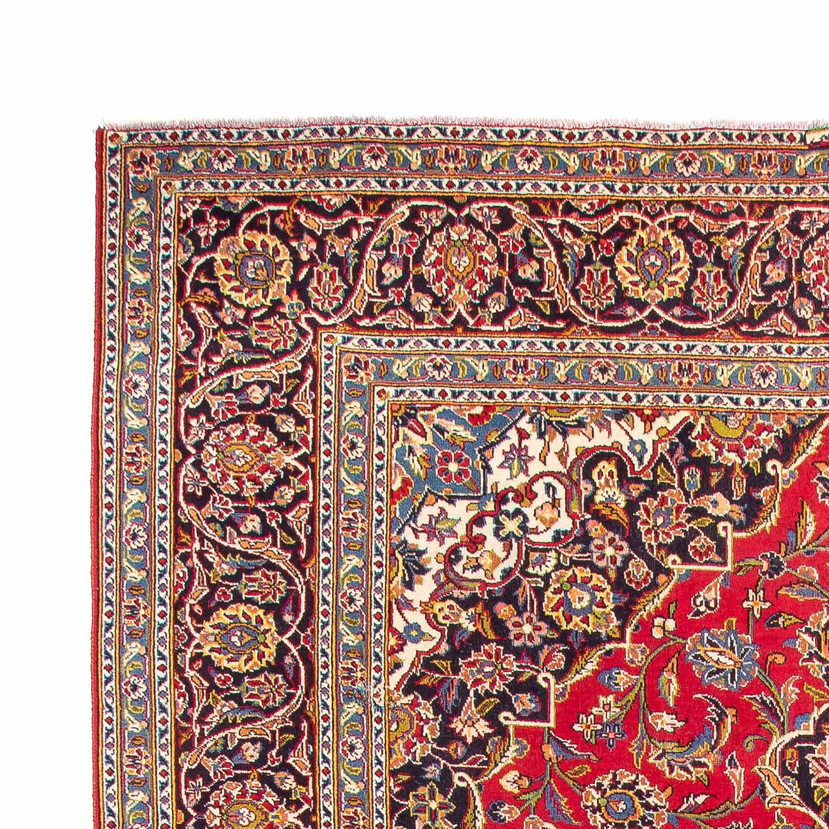 Alfombra persa - Keshan - 346 x 243 cm - rojo