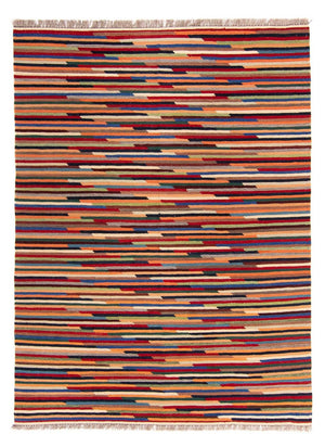 Alfombra Kelim - Tendencia - 206 x 148 cm - multicolor