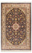 Alfombra de seda - Seda de Cachemira - 150 x 93 cm - azul oscuro