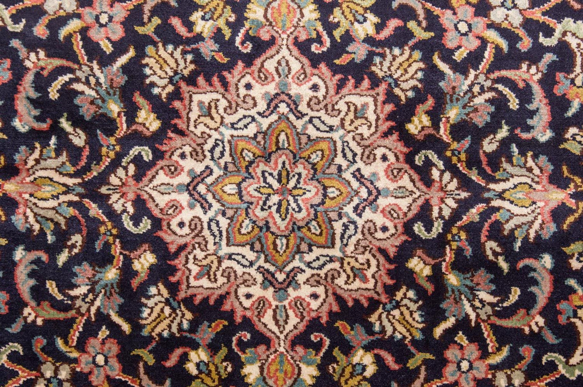 Alfombra de seda - Seda de Cachemira - 150 x 93 cm - azul oscuro
