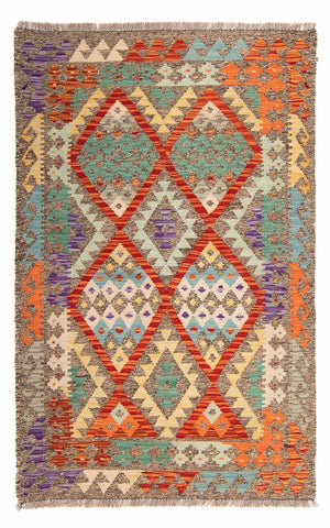 Alfombra Kelim - Splash - 156 x 100 cm - multicolor