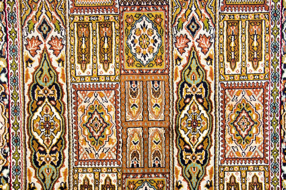 Alfombra de seda - Seda de Cachemira - 157 x 93 cm - multicolor