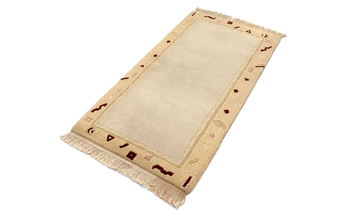 Alfombra de Nepal - 140 x 70 cm - beige
