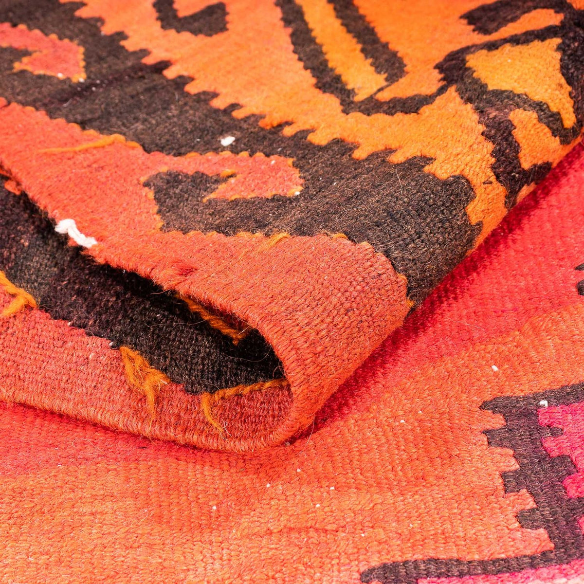 Alfombra de pasillo Alfombra Kelim - Antigua - 380 x 180 cm - multicolor