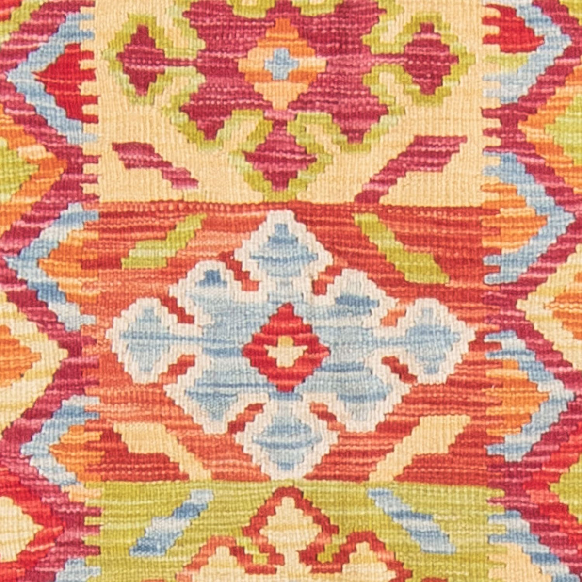 Alfombra Kelim - Splash - 199 x 156 cm - multicolor