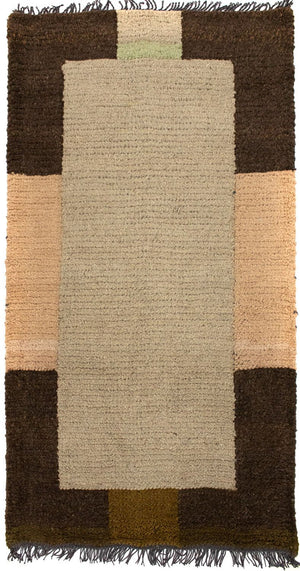 Alfombra de Nepal - 140 x 70 cm - beige
