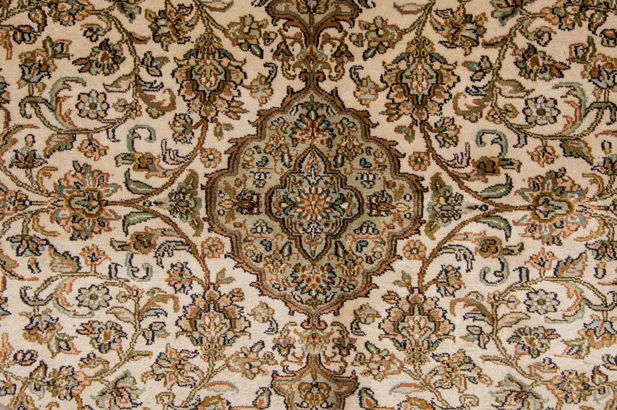 Alfombra de seda - Seda de Cachemira - 186 x 126 cm - beige