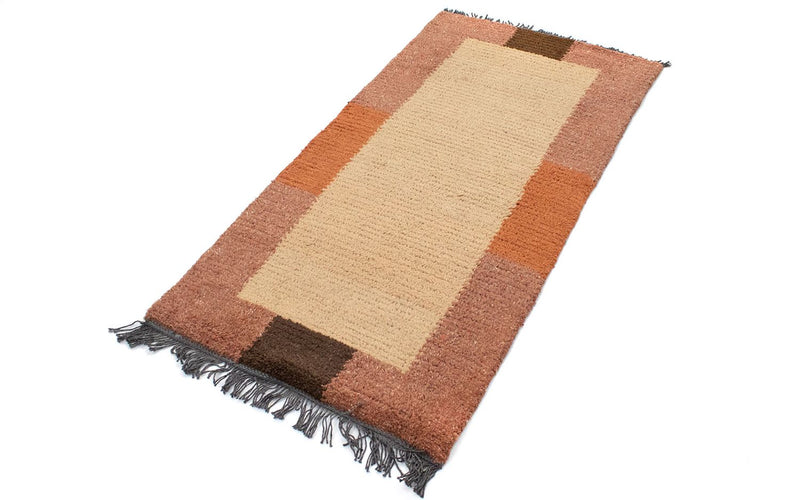 Alfombra de Nepal - 140 x 70 cm - marrón claro