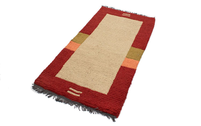 Alfombra de Nepal - 140 x 70 cm - beige