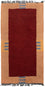 Alfombra de Nepal - 140 x 70 cm - rojo