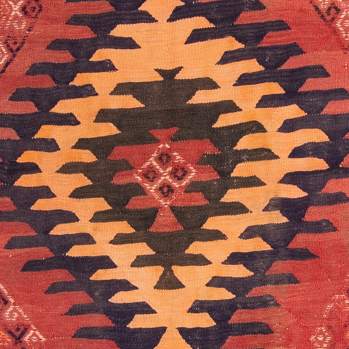 Alfombra de pasillo Alfombra Kelim - Antigua - 395 x 145 cm - multicolor