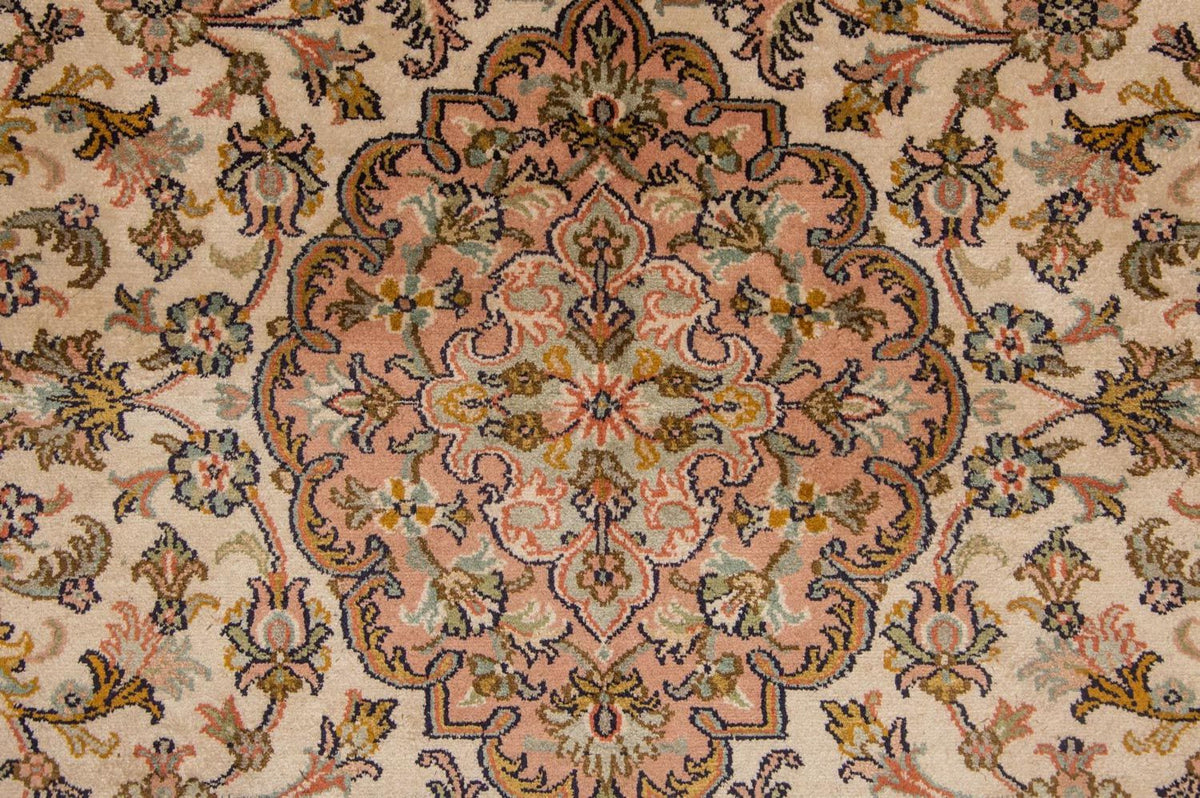 Alfombra de seda - Seda de Cachemira - 184 x 124 cm - beige