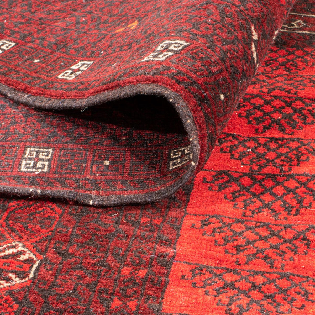 Alfombra Turkaman - 224 x 158 cm - rojo