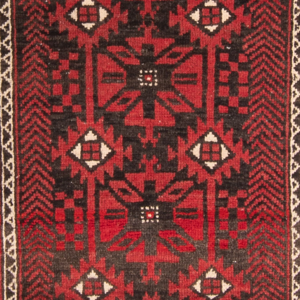 Alfombra de pasillo Alfombra Belutsch - 210 x 110 cm - rojo