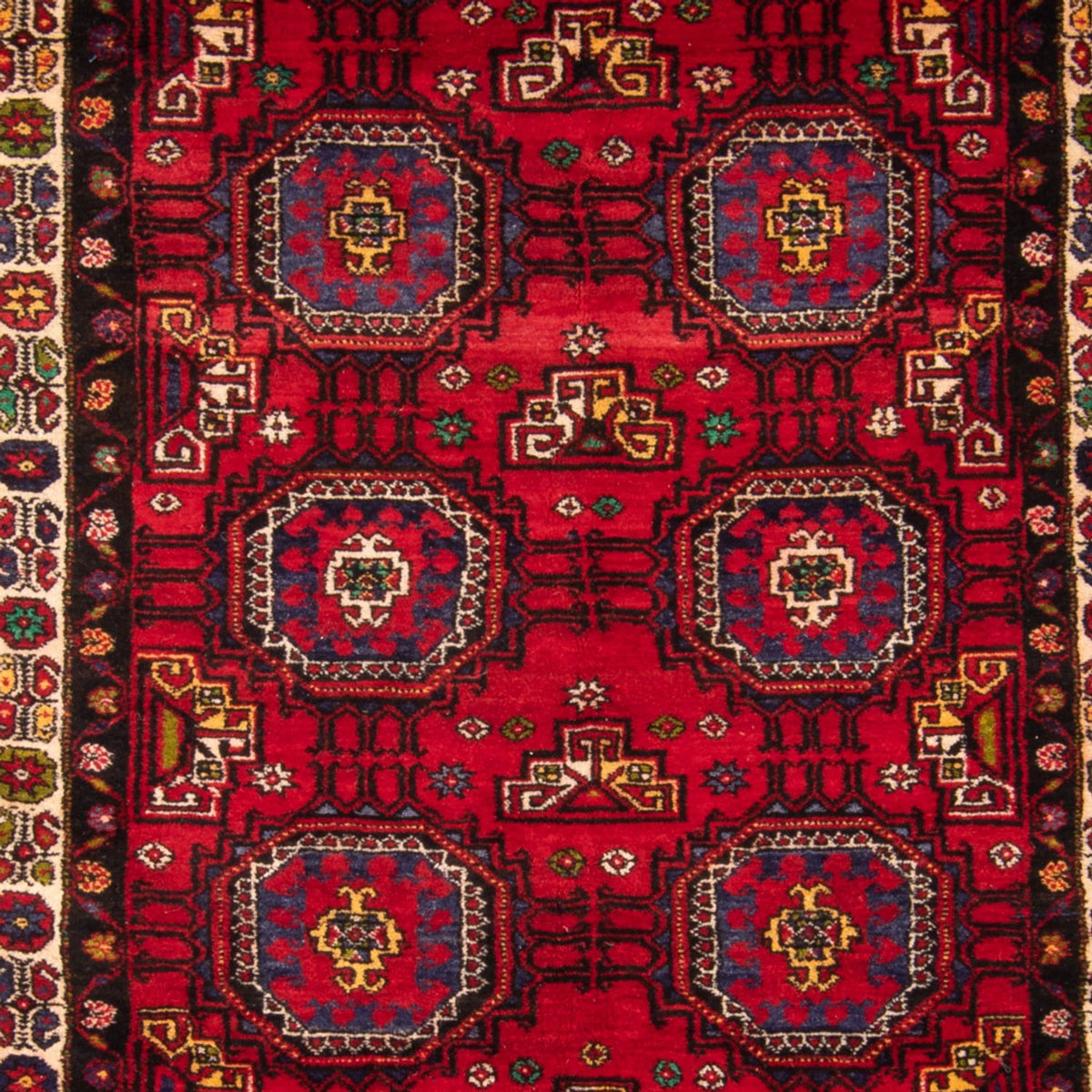 Alfombra de pasillo Alfombra Belutsch - 260 x 120 cm - rojo