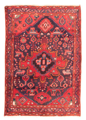 Alfombra persa - Nómada - 196 x 134 cm - azul oscuro