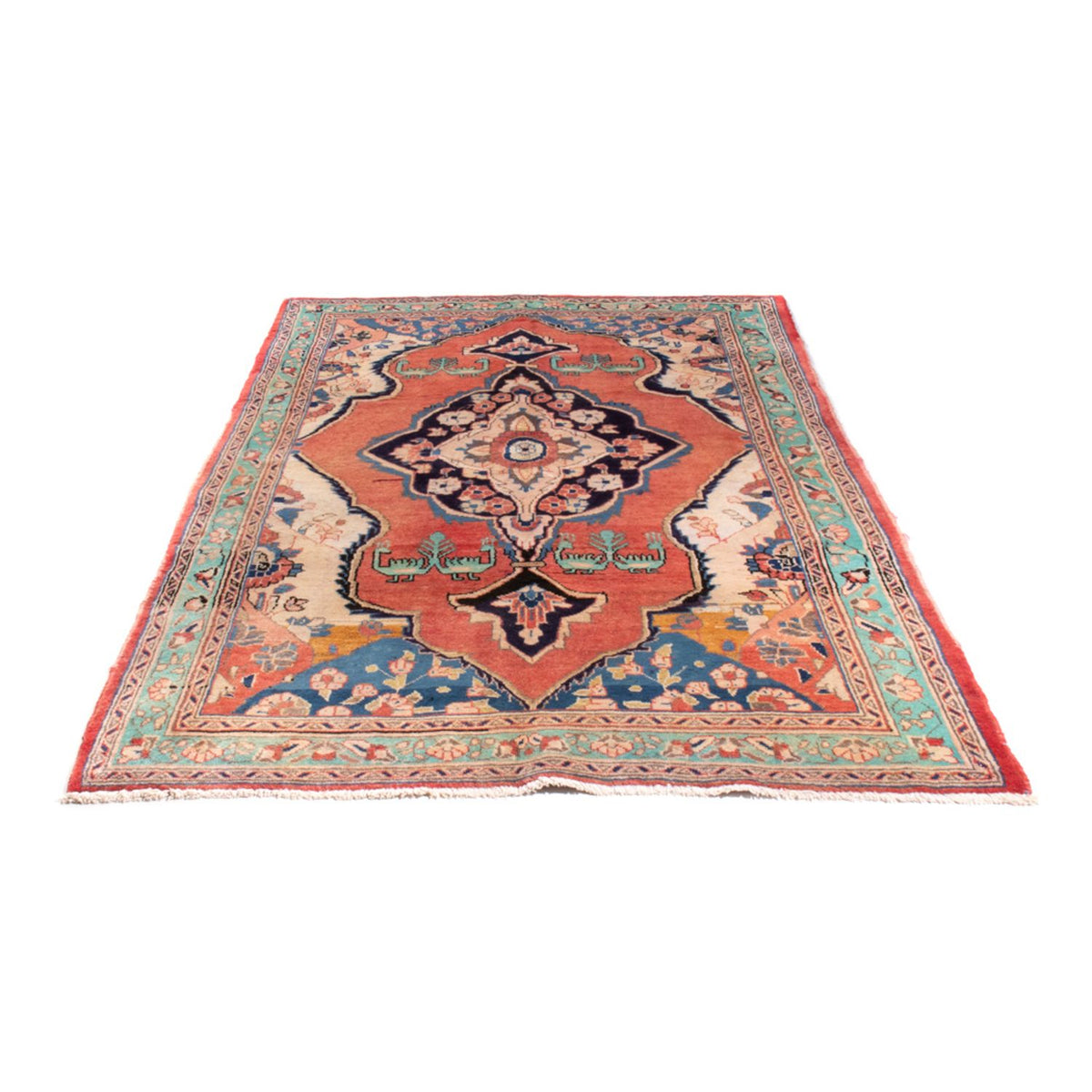 Alfombra persa - Clásica - 234 x 140 cm - salmón