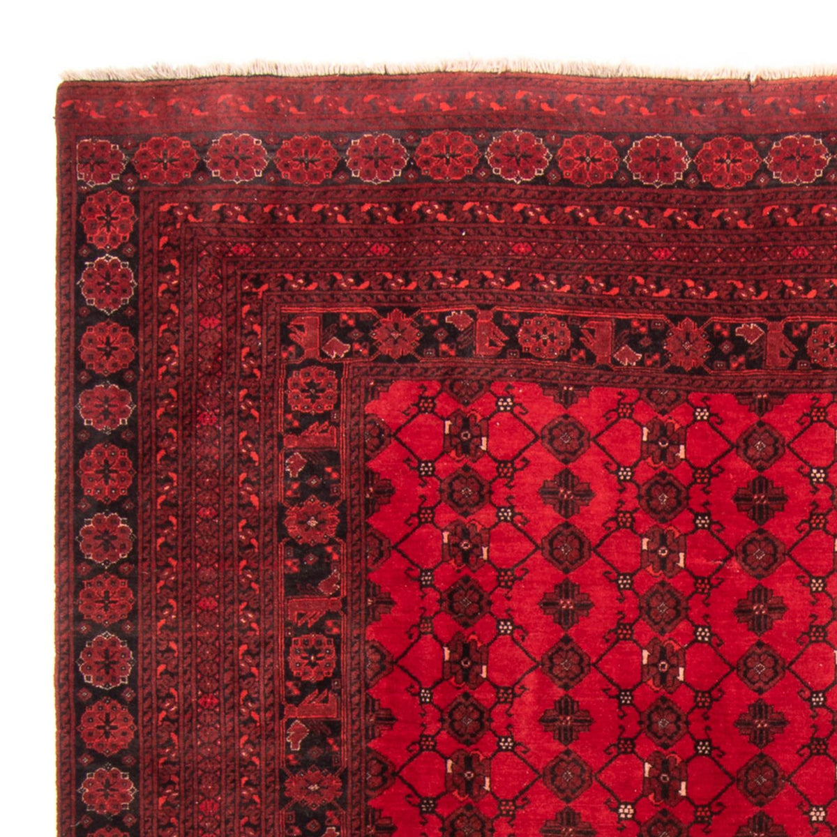 Alfombra Turkaman - 257 x 178 cm - rojo