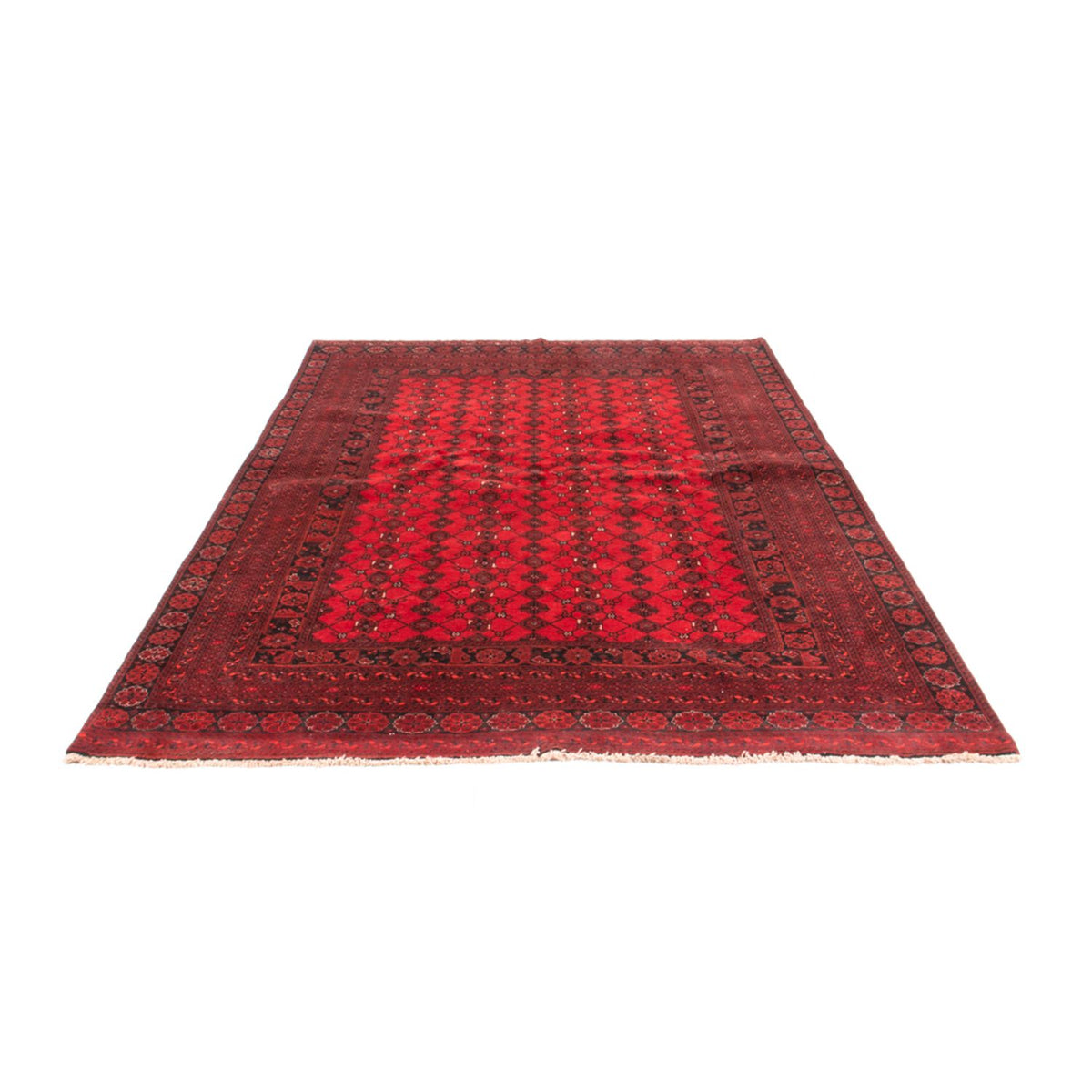 Alfombra Turkaman - 257 x 178 cm - rojo