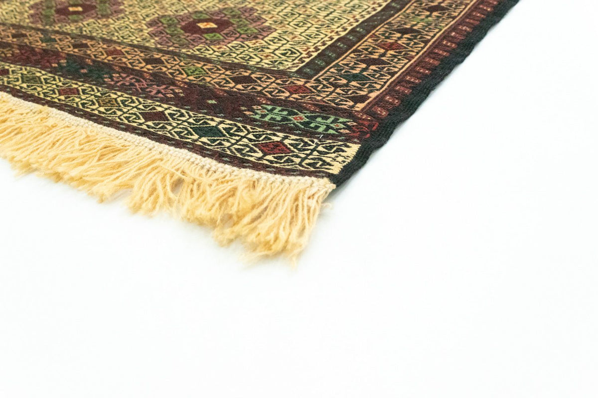 Alfombra de pasillo Alfombra Kelim - Oriental - 191 x 84 cm - azul