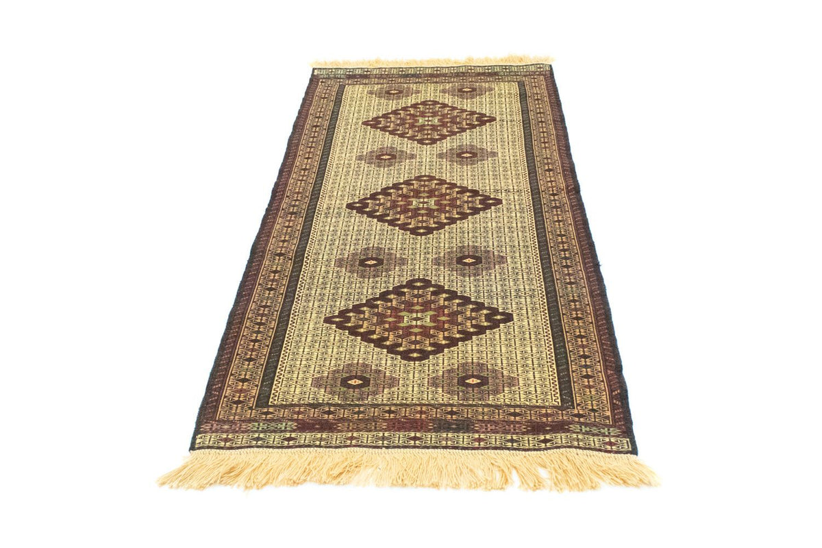 Alfombra de pasillo Alfombra Kelim - Oriental - 191 x 84 cm - azul