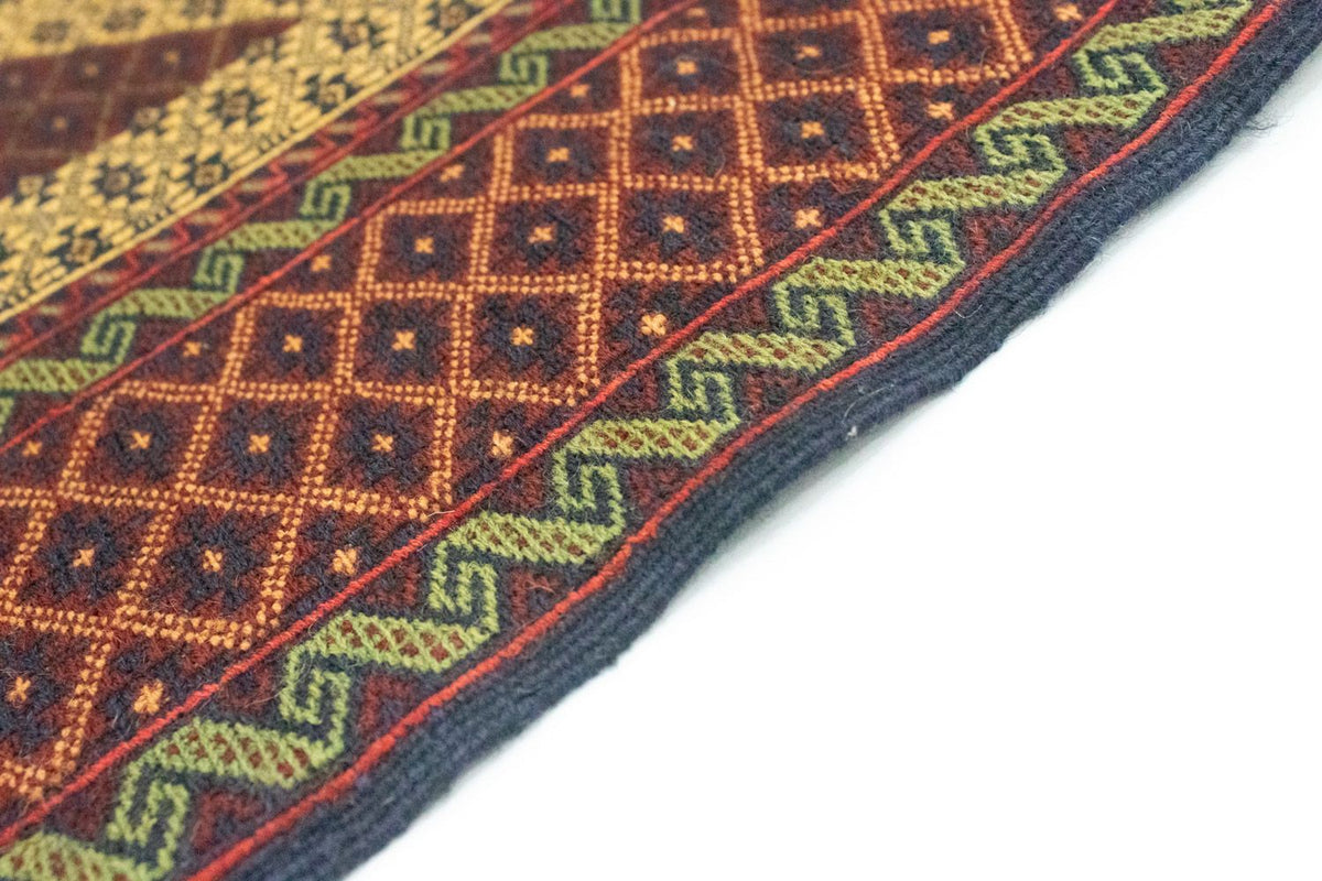 Alfombra de pasillo Alfombra Kelim - Oriental - 188 x 85 cm - naranja