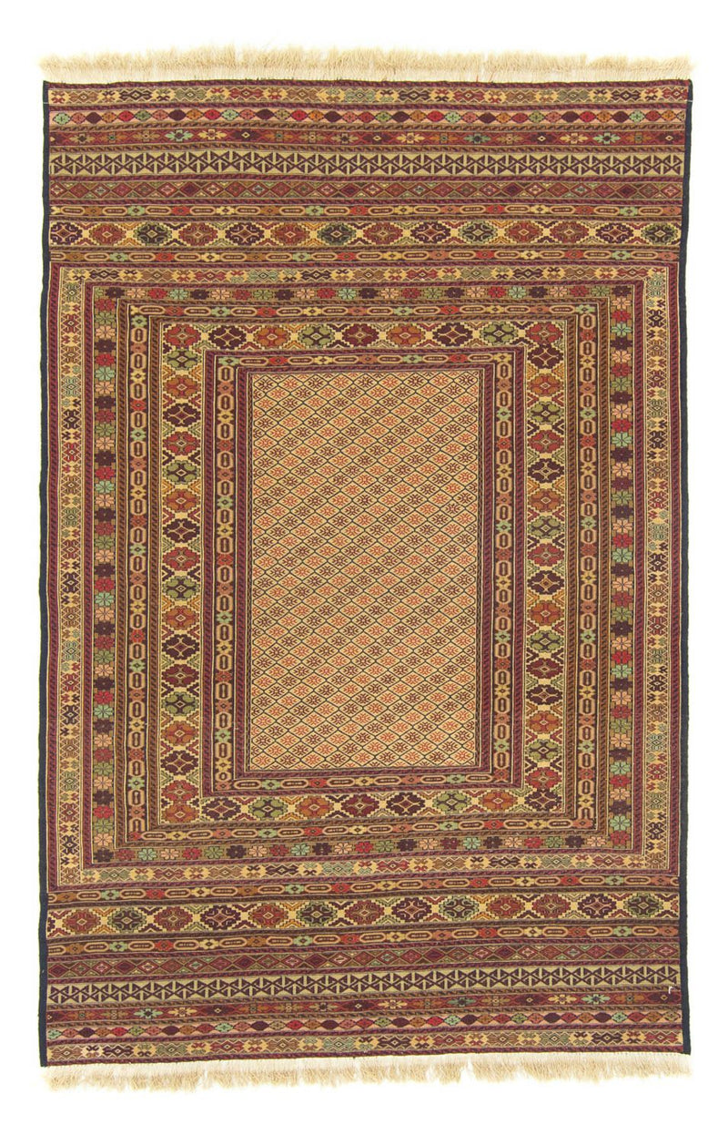 Alfombra Kelim - Oriental - 189 x 130 cm - marrón
