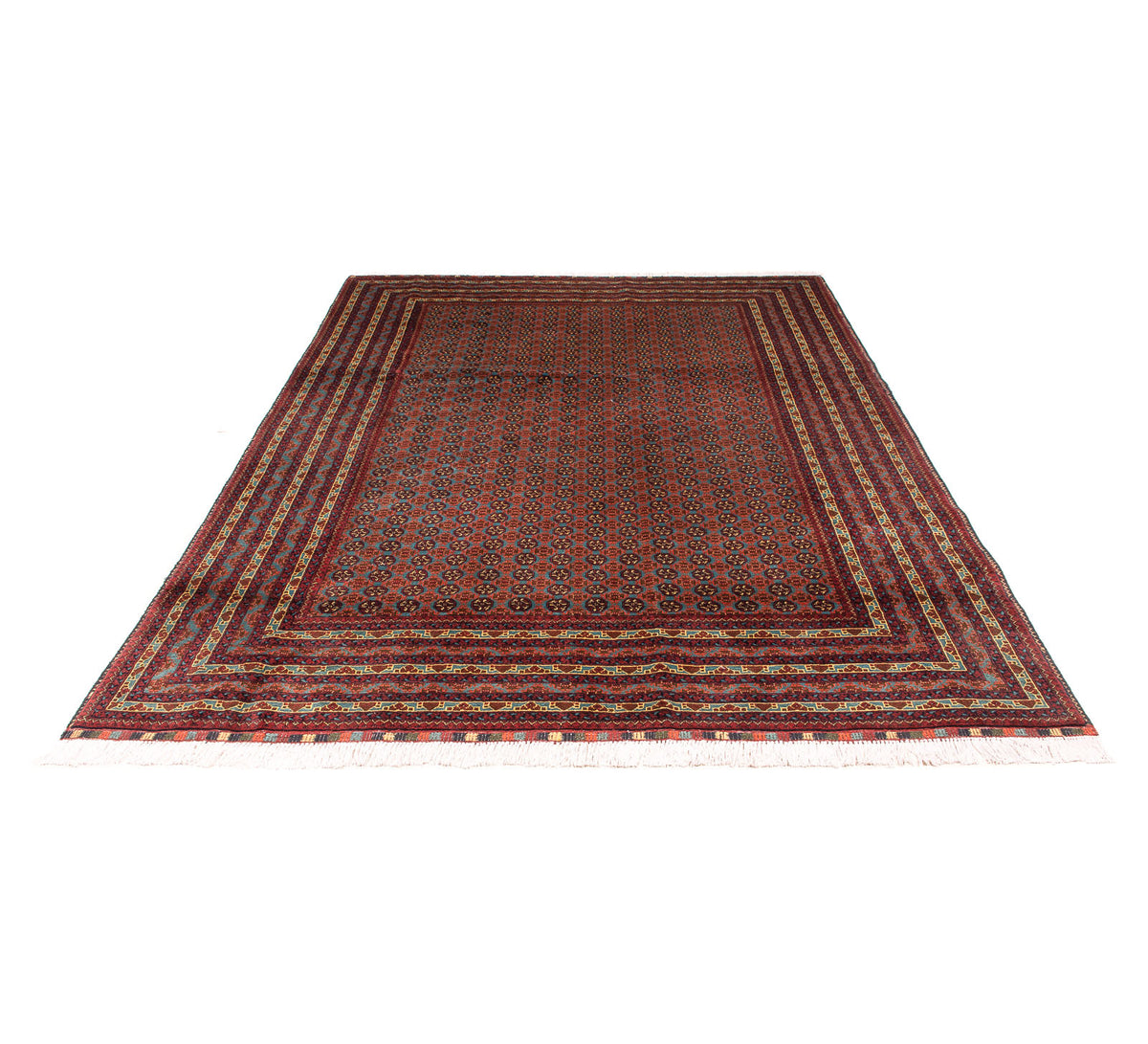 Alfombra afgana - Bukhara - 304 x 200 cm - multicolor